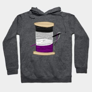 Thread Spool of Asexual Pride Flag Ocean Wave Hoodie